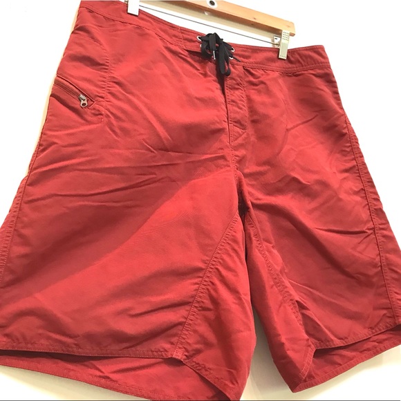 Patagonia Burnt Sienna Swim Trunks (36) - Picture 3 of 10